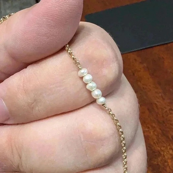 3/$30 14k Gold Plated and Natural Pearl Bracelet - Picture 3 of 5